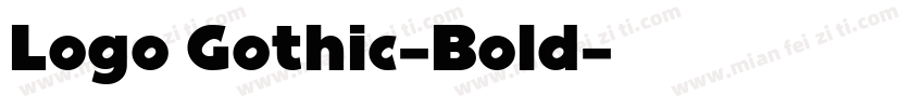 Logo Gothic-Bold字体转换